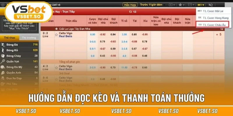 Chia sẻ cách đọc odds châu Âu và tính thưởng